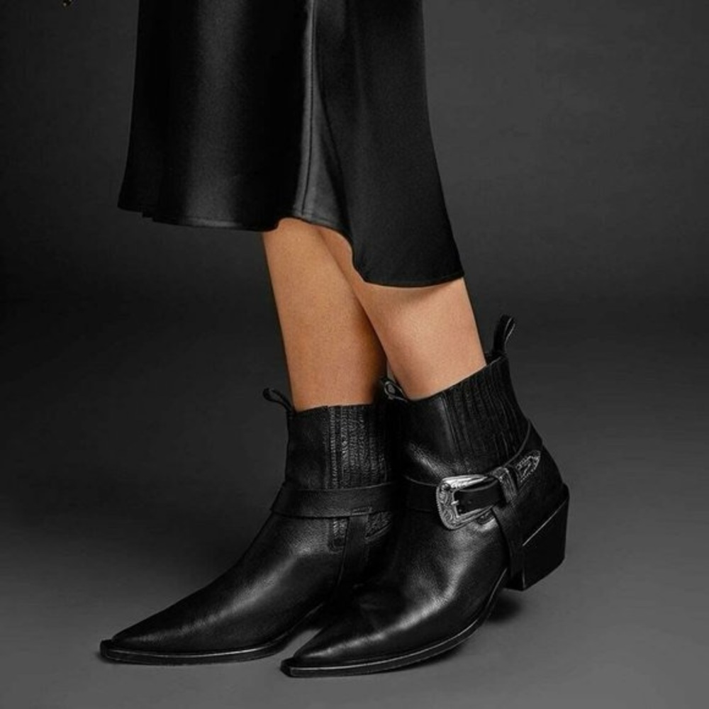Anine Bing Black Leather Ankle Boots (turkey SZ 38)